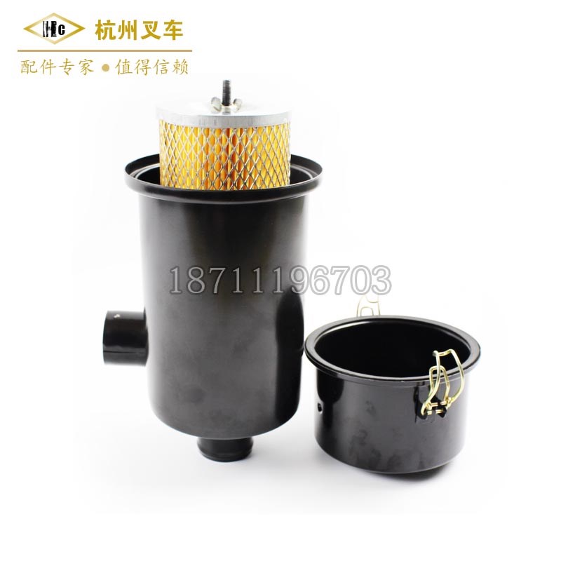 叉车配件  1025铁壳合力@H/K系列柳工2 3 3.5吨空气滤芯器总成