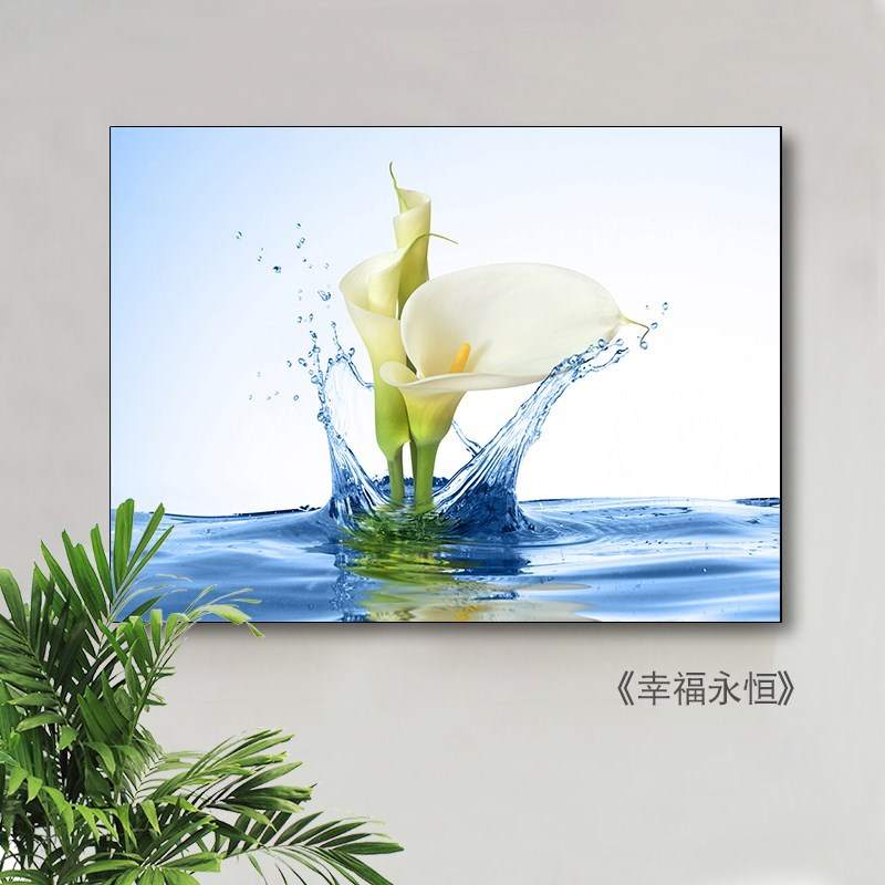 开关电源电箱装饰盒电表箱推拉装饰画现代遮挡配电箱主卧包间商用