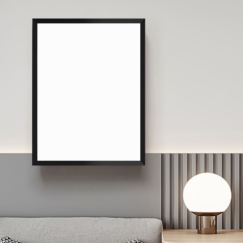 磁吸商用门头黑板留言板可翻盖家用遮挡电表箱装饰壁画免打孔实木