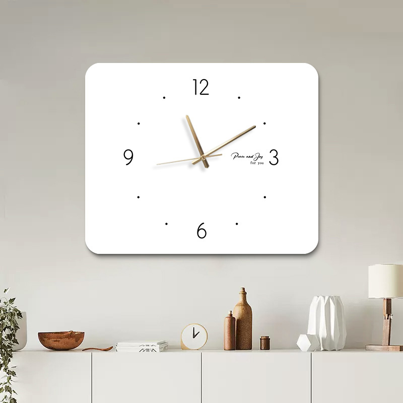 电表箱装饰画带钟表万年历电子免打孔现代简约饭厅配电箱遮挡挂画