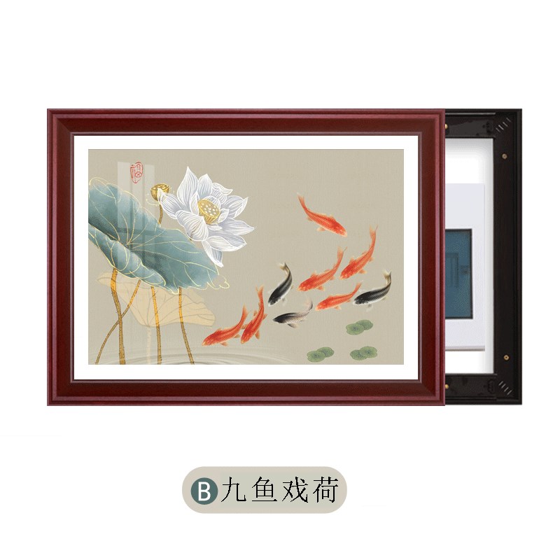 新品免打孔电表箱总开关盒装饰画客厅F饭厅配电箱强电闸空开箱遮