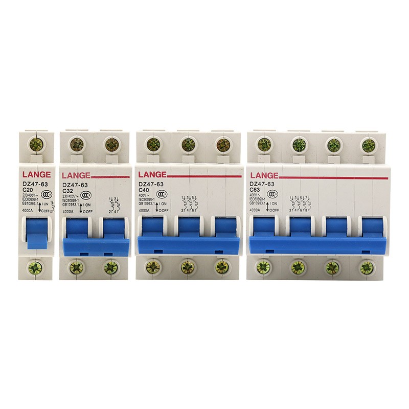 DZ47 小型断路器 空气开关 1P 2P 3P 4P 63A 空开 家用