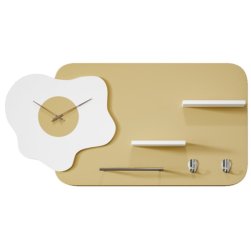 2024新款实木电表箱装饰画钟表现代配电箱挂钟遮挡时钟弱电盒带钟