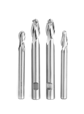 伊海超硬直柄球头铣刀外R刀圆弧铣刀白钢球刀R0.5 R1 RU2-R12.5mm