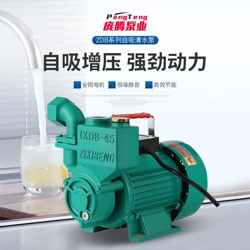 热销全自动水泵小型水井自吸水泵全屋增压家用静R音抽水机上无塔