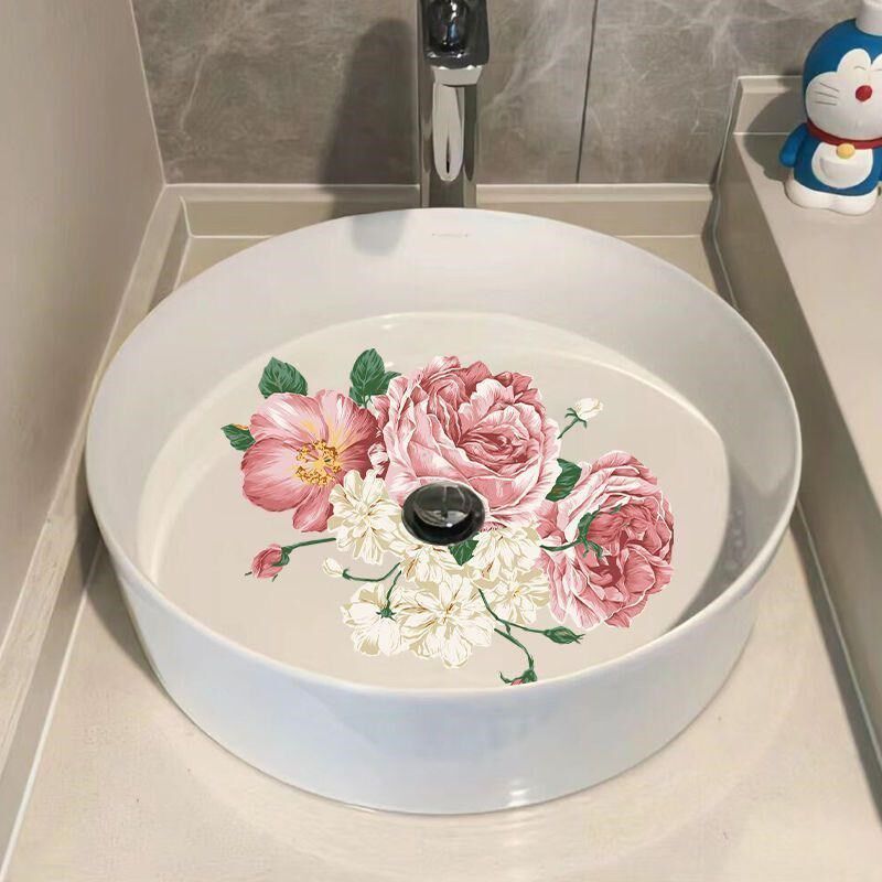 热销洗手台贴纸装饰卫生间厕所遮丑壁纸防水自Q粘翻新墙贴画.瓷砖