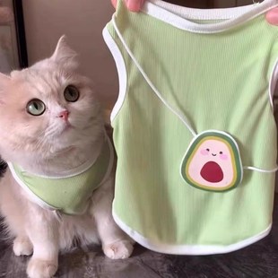 速发防咪夏服衣天薄款 猫掉毛冰感小背心防晒金渐层布偶