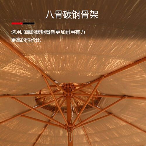 速发户外茅草伞中柱遮伞庭院花园别墅摆摊商用网红沙滩民宿仿真茅