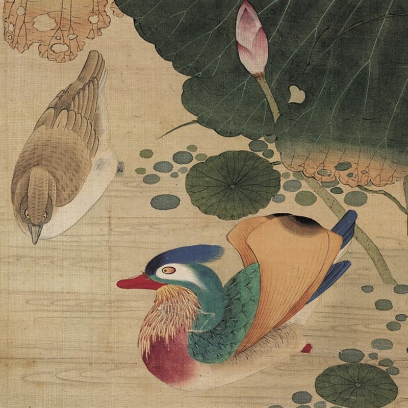 速发清 陈枚 四季花鸟八条屏 工笔国画立轴竖幅装饰画挂轴装裱展