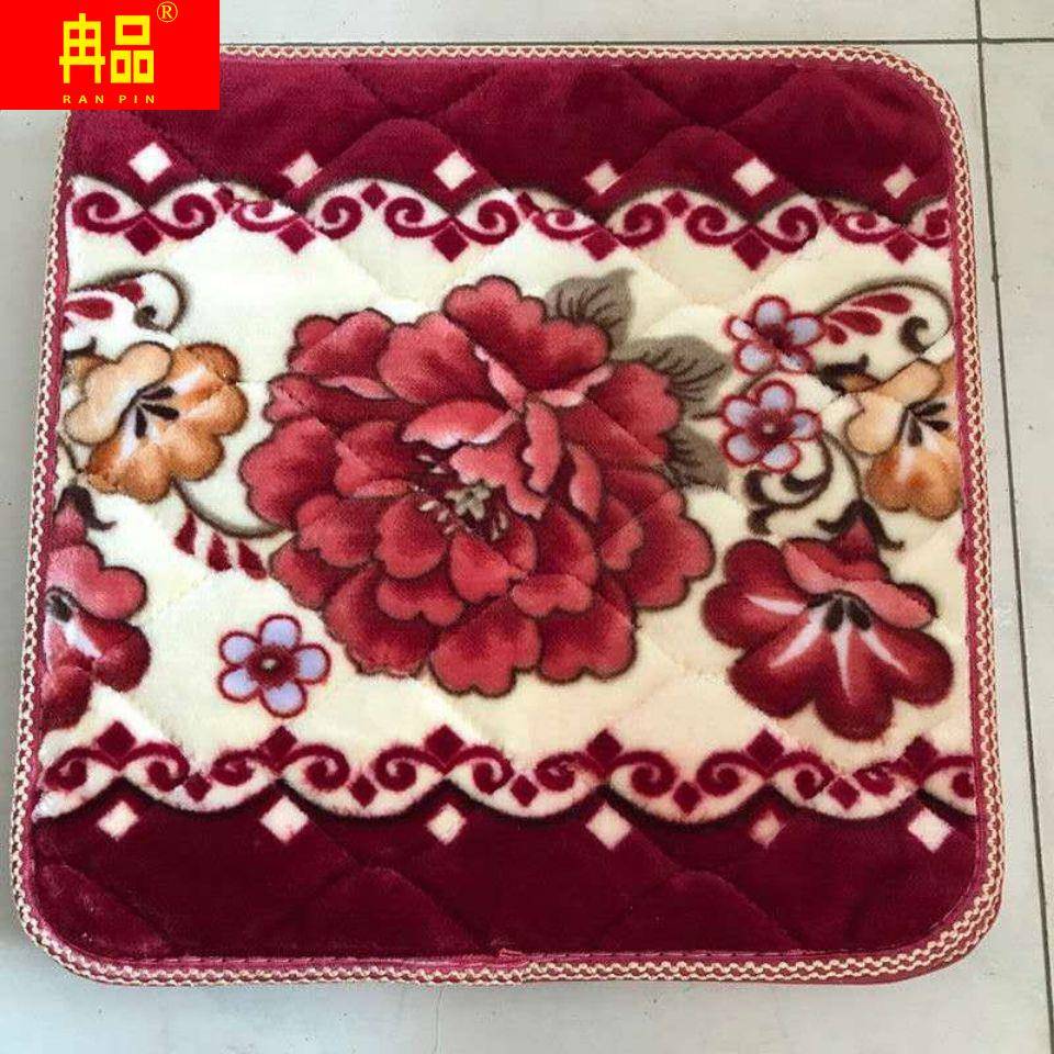 速发绒厚防滑毛加暖垫餐椅垫冬季保坐沙发春秋椅垫红木家具法莱绒