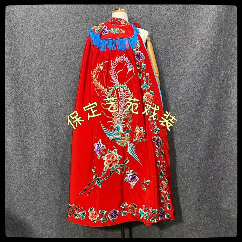 速发戏曲披风戏剧花旦将绣凤斗篷小姐外披虞姬娘娘皇后凤袍戏服