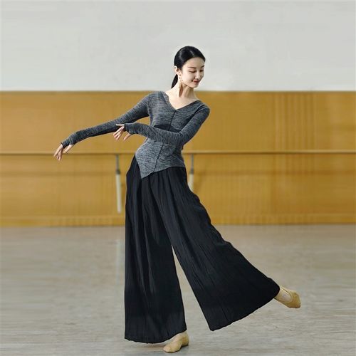速发袖迪舞国织套指长宸上衣秋冬练功服中针舞舞蹈服艺考服