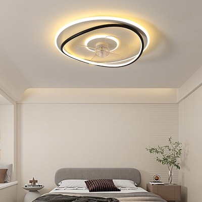 速发风扇灯卧室灯吸顶灯具简约餐厅灯极简家用主卧儿童房灯电扇灯
