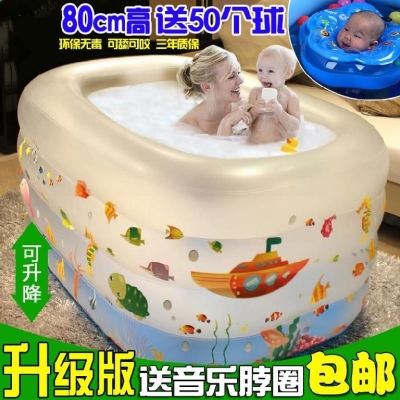 速发长方形家庭版 室外楼顶超大号加厚游泳婴儿充气泳池浴室幼儿园