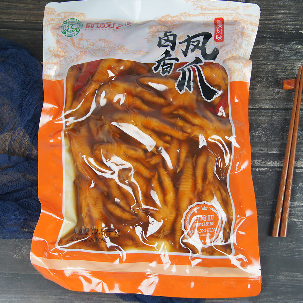 包邮 优泡椒凤爪大包装5斤装开袋即食地摊夜市五斤商用装网红零食