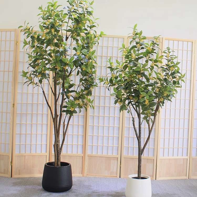 仿真绿植桂花树客厅民宿餐饮酒店铺大型落地装饰假树高端月桂盆栽