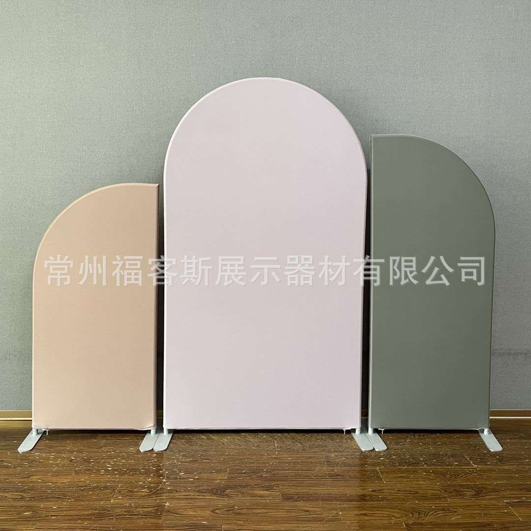拱门跨境电商快幕秀背景架装饰场景布置铝制拱形架婚庆道具