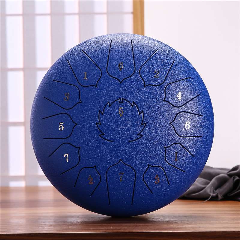 空灵鼓12寸13音钢舌鼓C调空鸣鼓初学入门简单打击手鼓乐器