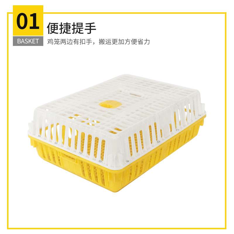 大号鸡用周转筐家禽运输笼鸡鸭鹅周转箱特厚塑料鸽兔养殖笼
