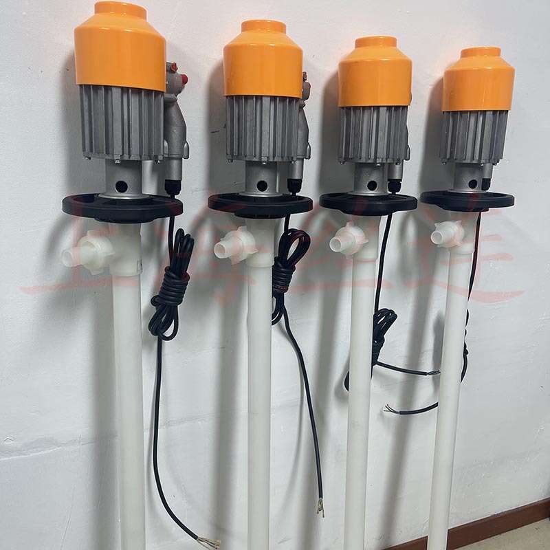 HD-EX2-V+PVDF-1500HP防爆化工电动插桶泵耐腐蚀抽液泵油桶泵