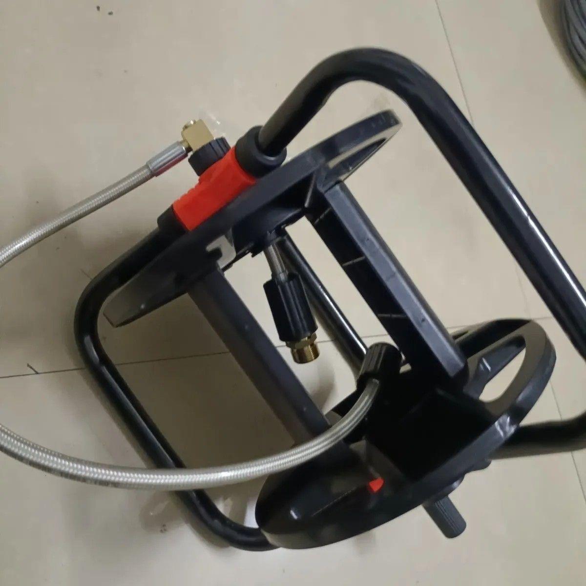 家用洗车机出水管收纳架卷盘器清洗机水管盘管器手动收卷器改装