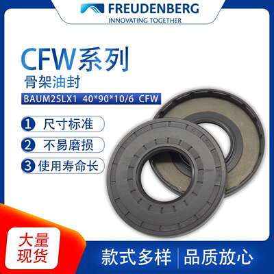德国CFW原装BAUM2SLX1尺寸40*90*10/6骨架油封密封件耐油现货