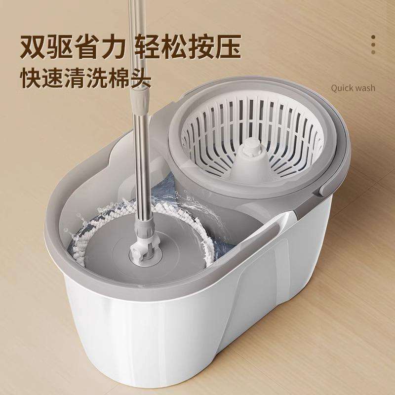 旋转拖把免手洗2025新款家用一拖净水一体墩布桶甩干拖地桶