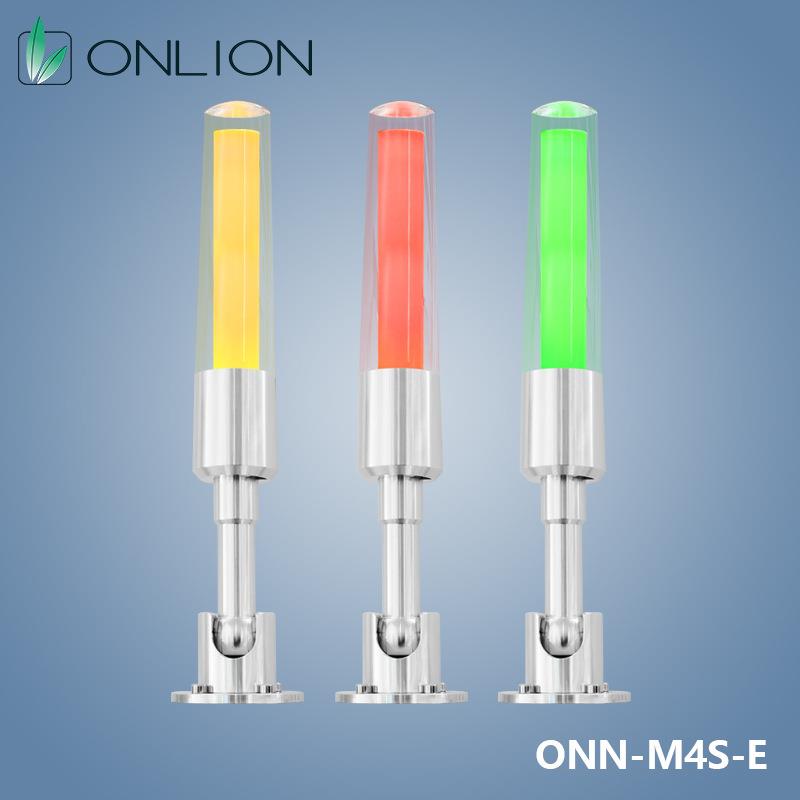 ONN欧恩三色警示灯 单层机床三色灯M4S-E亚克力导光柱 设备指示灯