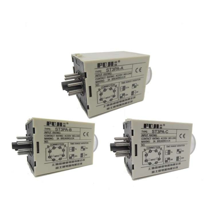 ST3PF 断电延时继电器 AC110 AC220V AC380V 时间继电器