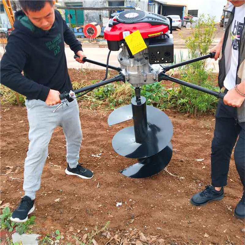 多功能手推式打洞机 农用栽树种树钻土机电线杆打洞机