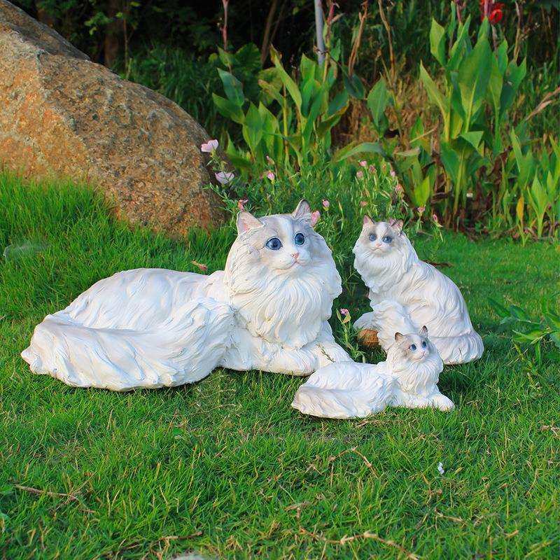 花园装饰仿真布偶猫摆件树脂创意动物小猫雕塑幼儿园庭院阳台造景,乐器/吉他/钢琴/配件,其它乐器配件,淘宝优惠券,粉丝福利购,淘宝优惠卷