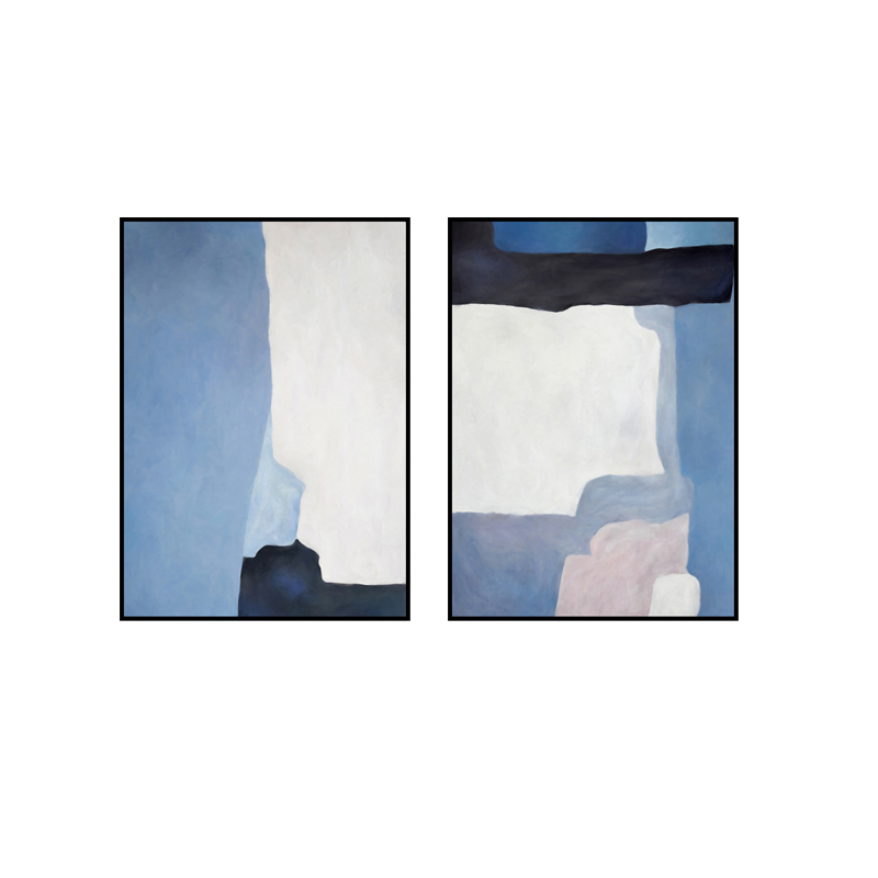 速发北欧风客厅沙发背景墙装饰画抽象卧室床头挂画餐厅新中式色块图片