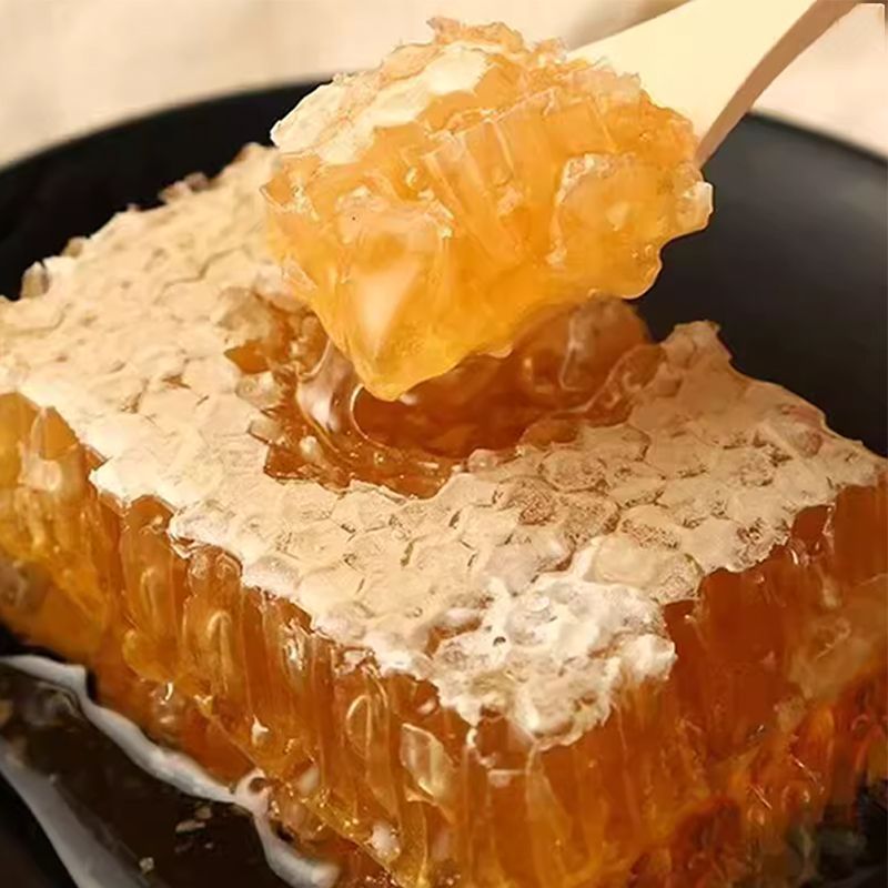 现切整块成熟蜂巢蜜农家自产盒装少少蜜纯巢蜜不额外加蜜纯正原蜜
