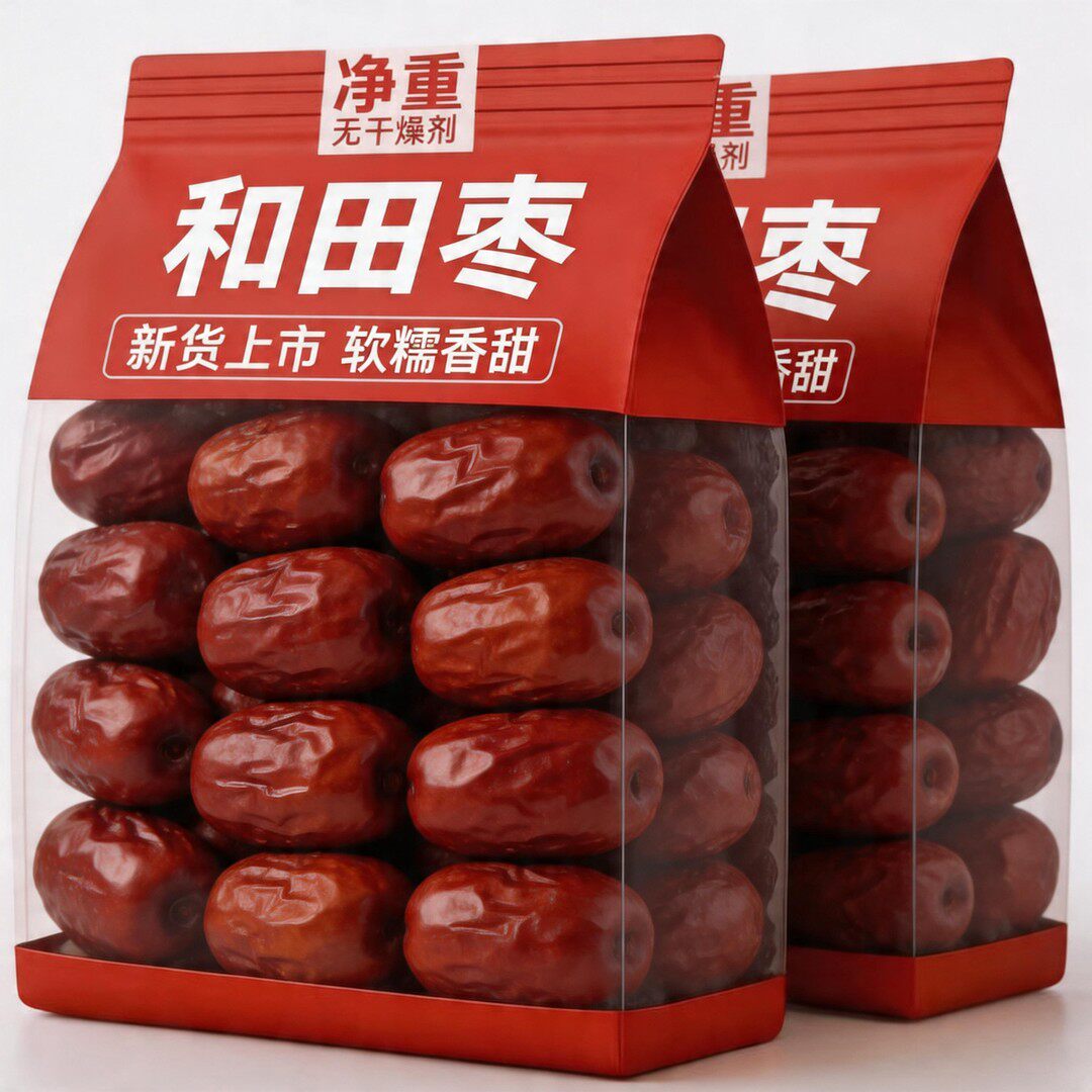 精选大枣】新疆和田枣骏枣灰枣香甜软糯个大肉厚干吃泡水熬汤煲粥