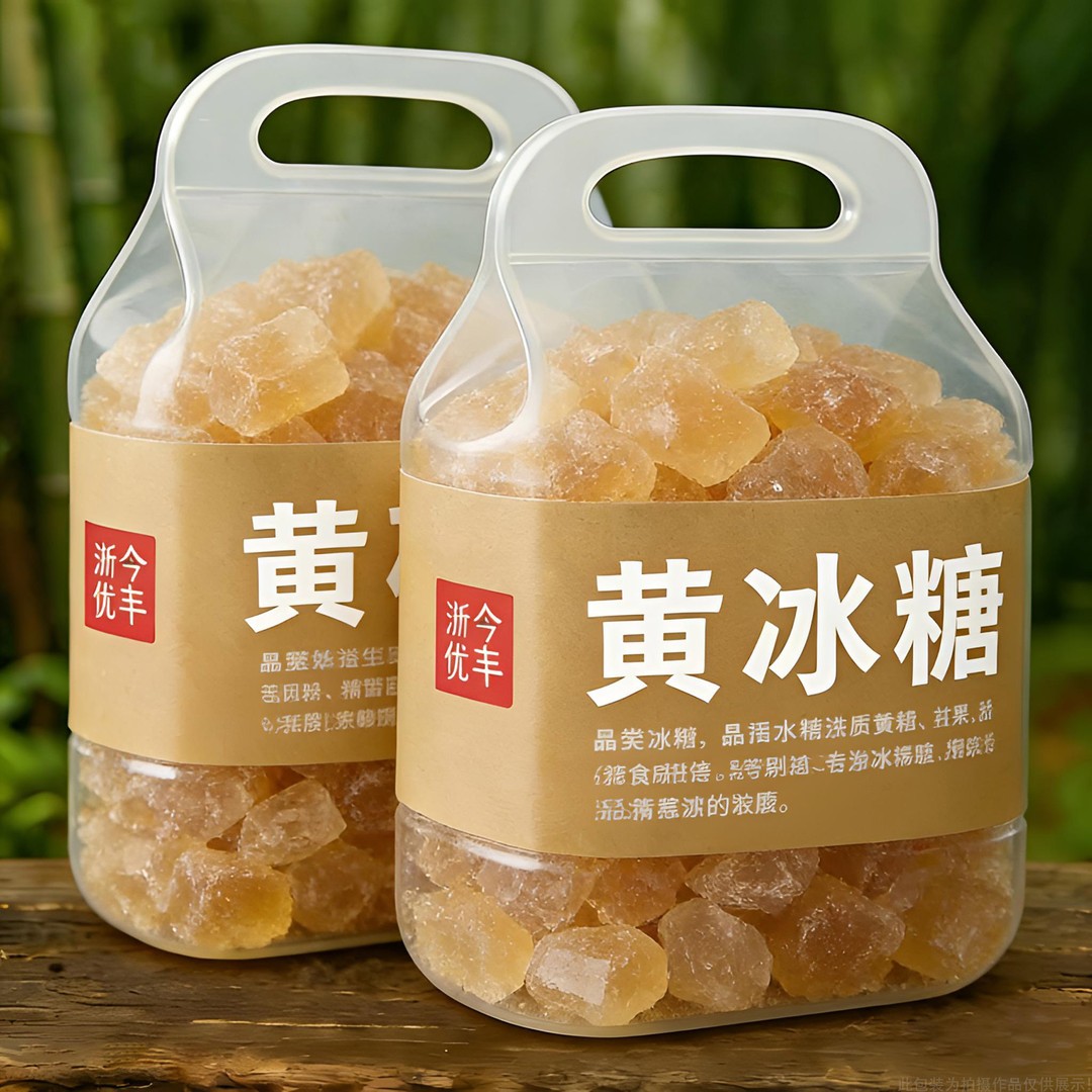 抢一斤】黄冰糖甘蔗熬制古法冰糖小颗多晶冰糖批发冰糖老冰糖包邮