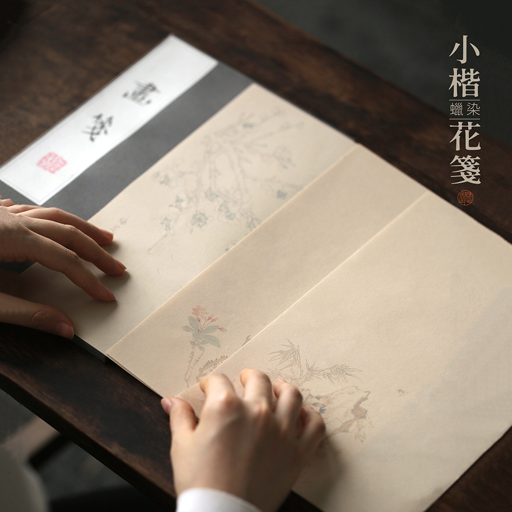 问心堂书画笺宣纸信笺百花笺薛涛笺书法小楷练习纸诗歌创作品纸绘画中国风国画宣纸半生熟毛笔字书画纸