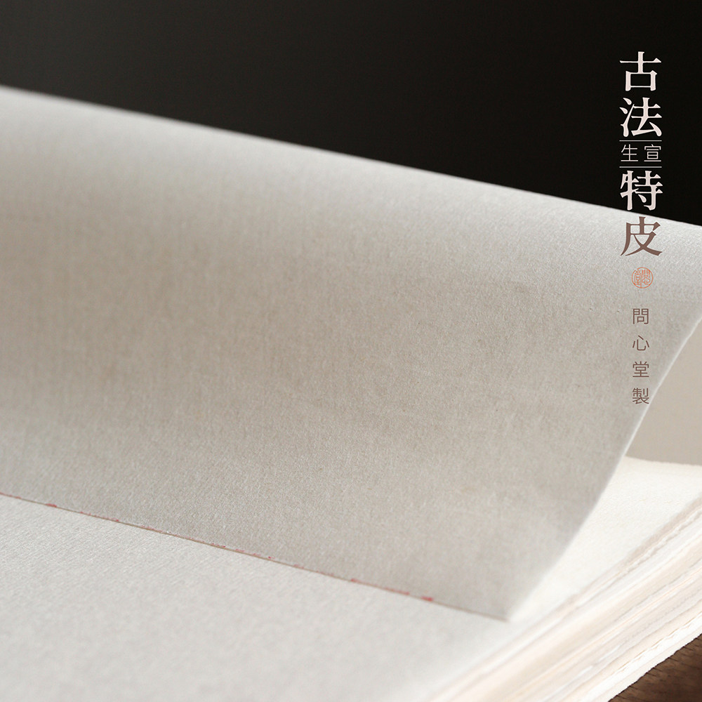 问心堂书法专用纸生宣特净皮整张