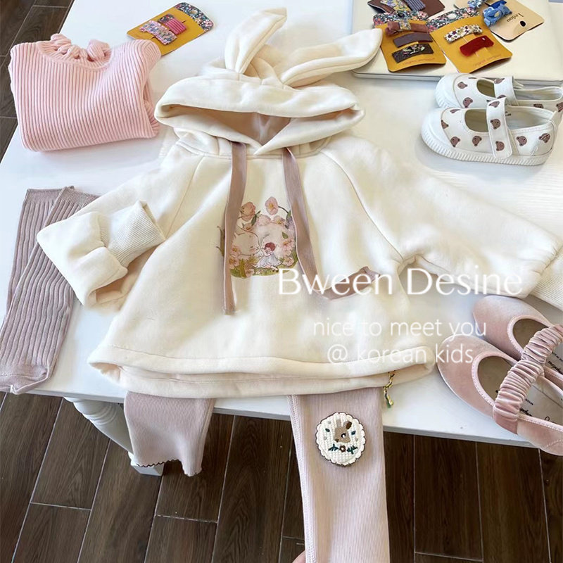 女童套装2026春季韩版童装洋气儿童加绒加厚连帽卫衣打底裤两件套,童装/婴儿装/亲子装,套装,淘宝优惠券,粉丝福利购,淘宝优惠卷