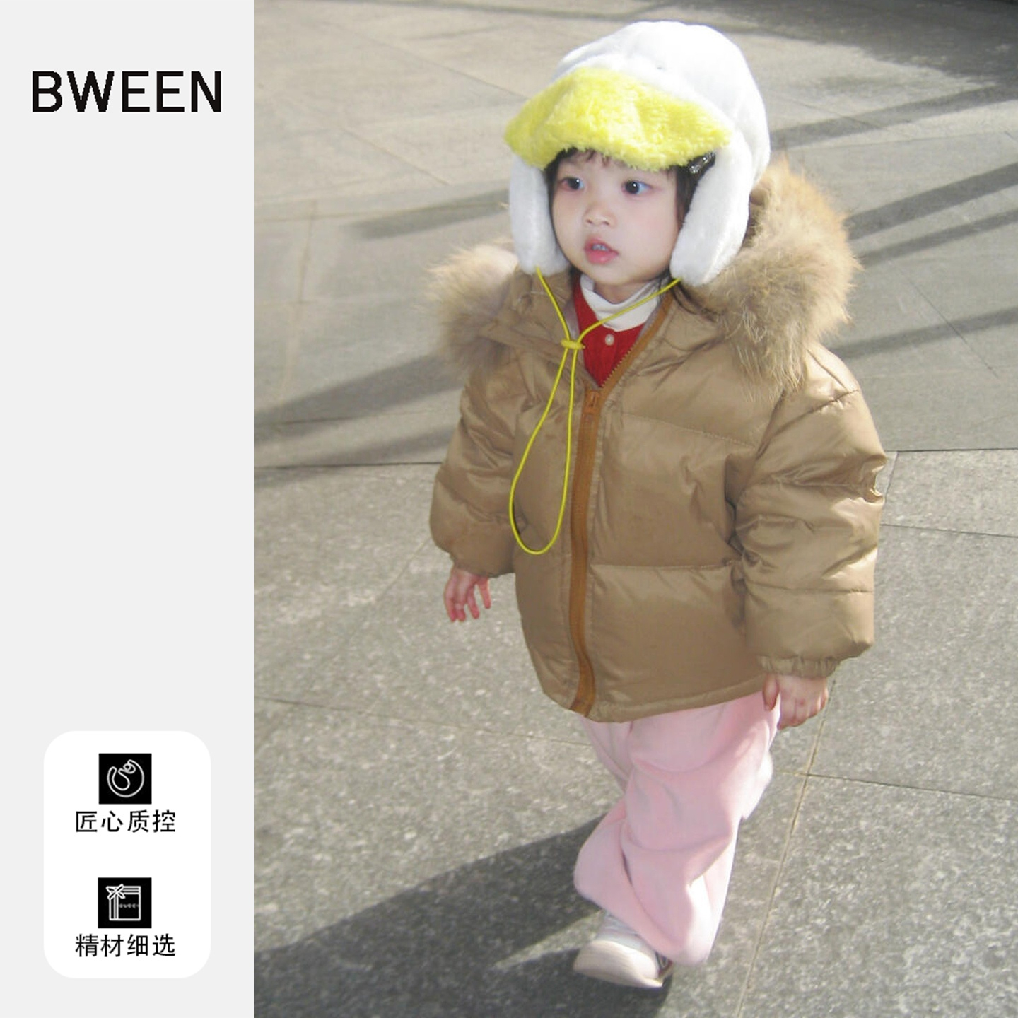 冬天bi备的保暖女童羽绒服