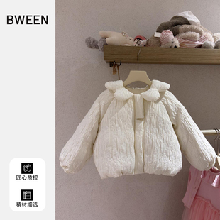 女童羽绒服冬季2025新款女宝宝时尚洋气保暖白鸭绒儿童外套冬天潮