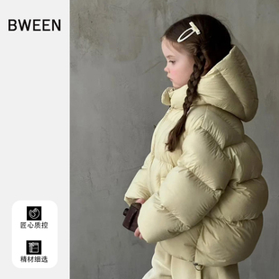 女童羽绒服冬季2025新款女宝宝超好看加厚保暖连帽外套儿童冬装