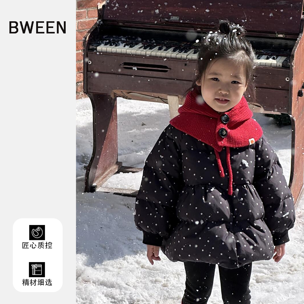 抗风抗冻保暖的女童羽绒服