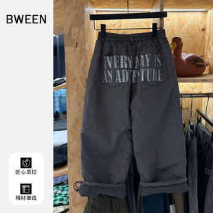 儿童裤 女童夹棉棉裤 女宝宝时髦洋气保暖长裤 2025新款 子冬天 冬季