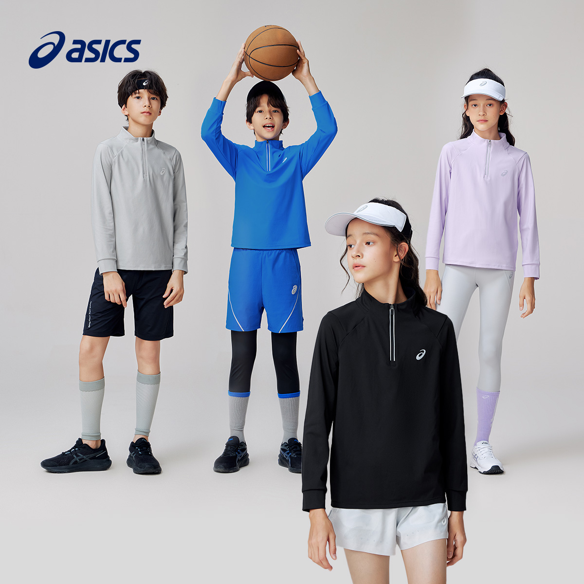Asics/亚瑟士童装长袖针