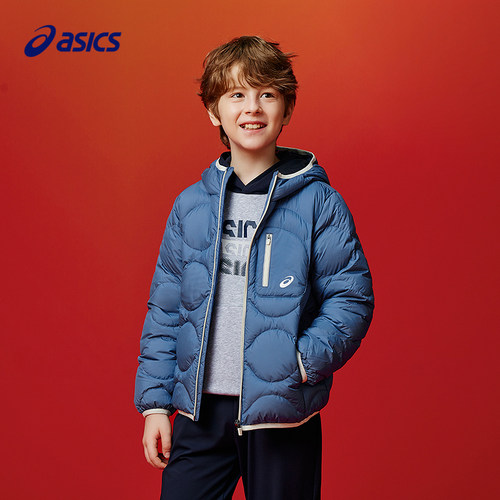 亚瑟士男装中大童短款羽绒服