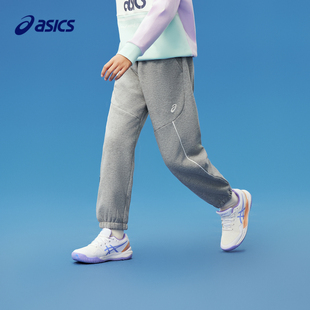 亚瑟士童装 Asics 冬季 新品 吸湿速干 毛绒运动针织长裤 商场同款
