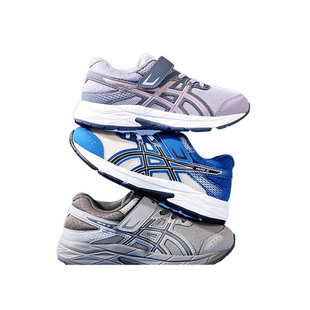 亚瑟士跑步鞋童鞋秋冬新耐磨男童女童跑鞋女童减震魔术贴运动鞋