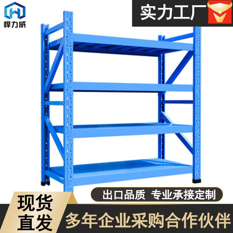 货架仓储置物架铁架加一层货架钢架展示架带柜储货物铁架子仓库