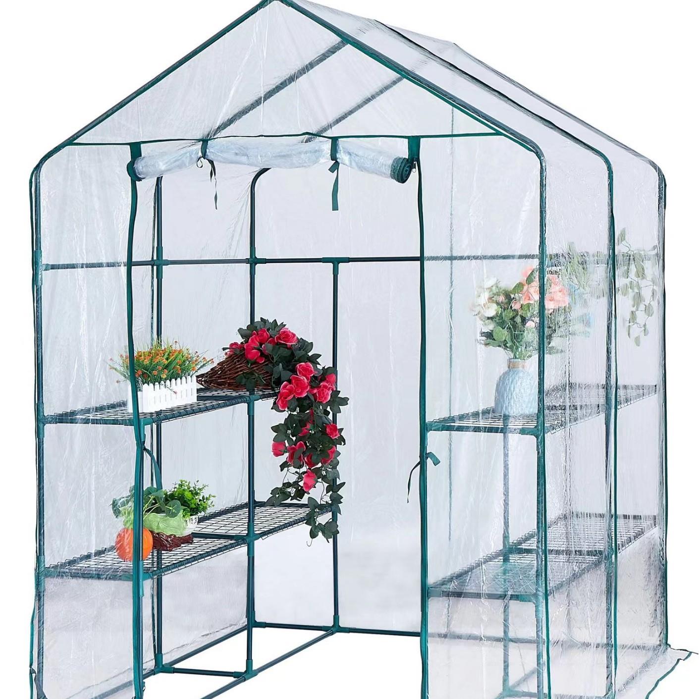 花园暖房走入式温室大棚园艺用品阳台种菜蔬菜棚保温棚多肉遮雨棚