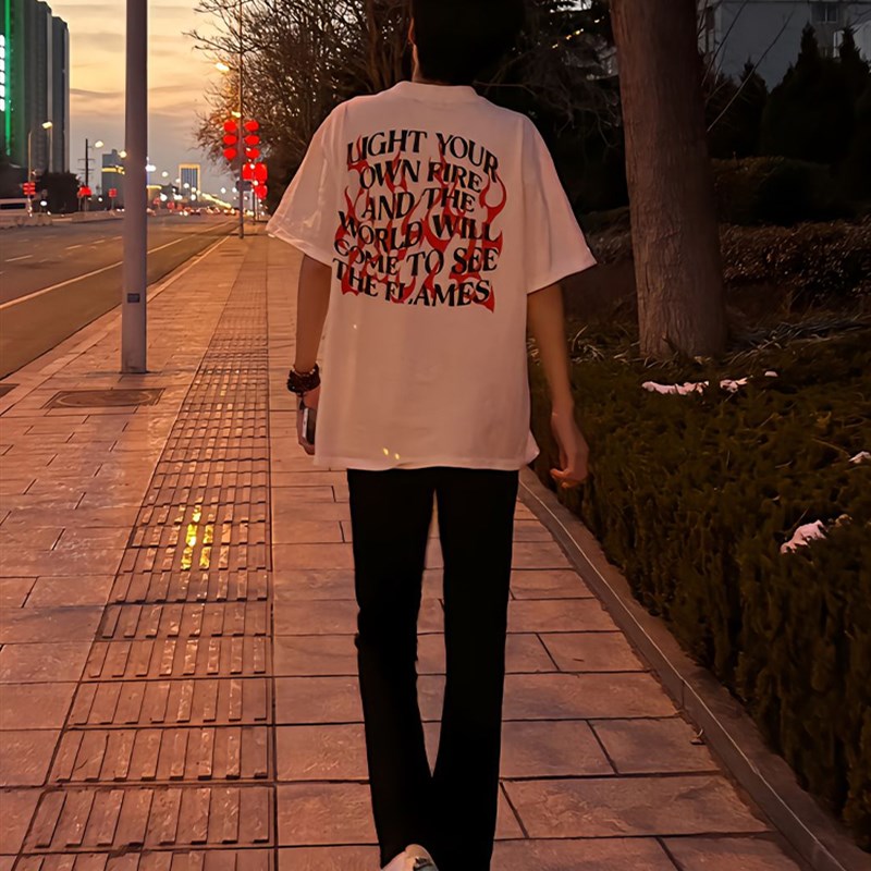 美式高街vibe裤子男生微辣喇黑色牛仔裤直筒修身显瘦W显腿长窄版